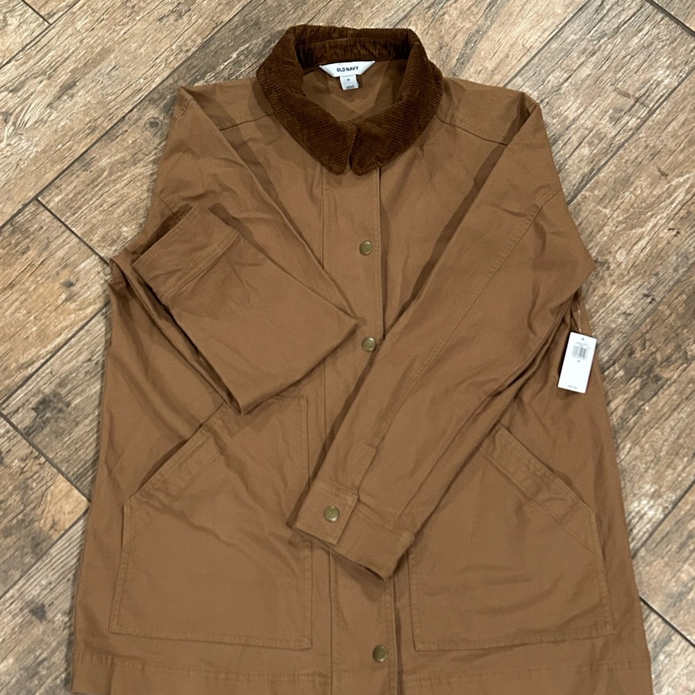 Old Navy Brown Jacket with Corduroy Collar